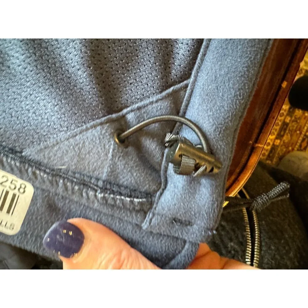 The North Face Coat Men Large Navy Blue Full Zip Mock Neck Soft‎ Shell Jacket